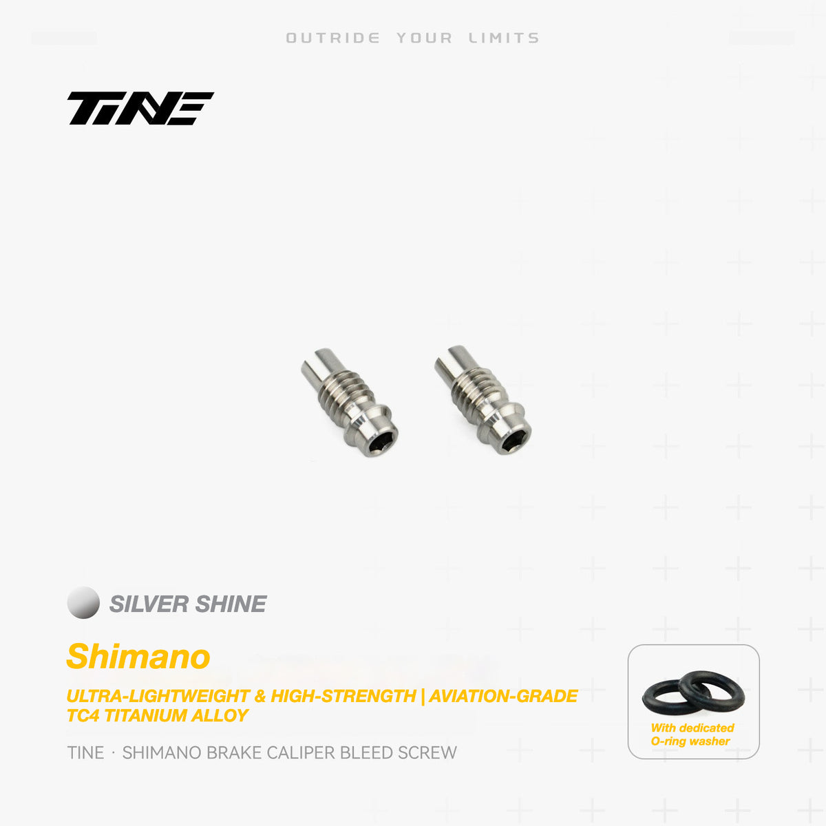 TiNE Titanium Shimano Brake Caliper Bleed Screw | Ultra-Light Road Bike Upgrade