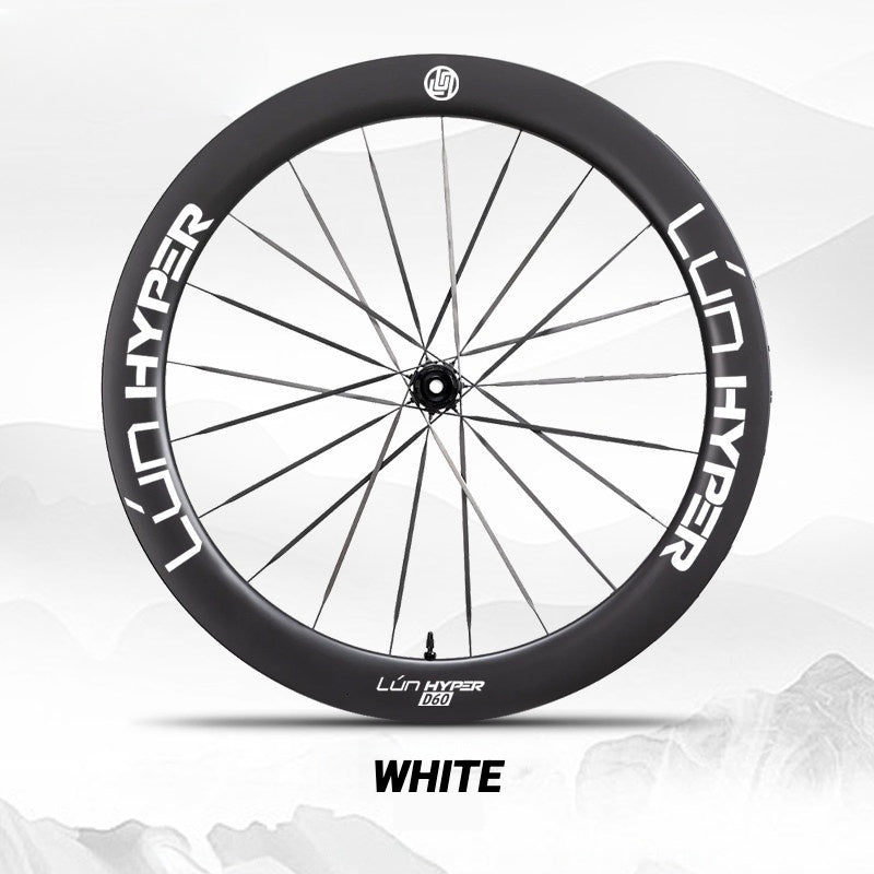 Autocollants Logo Infinity pour Roues Lún HYPER 5 D60 Gen 5 | Autocollants de Jante Imperméables (Jeu Complet pour Deux Roues + Autocollants de Rechange Inclus)
