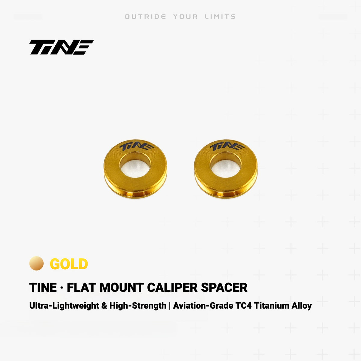 TiNE Ultra-Light Flat Mount Brake Caliper Spacer for Road Bikes