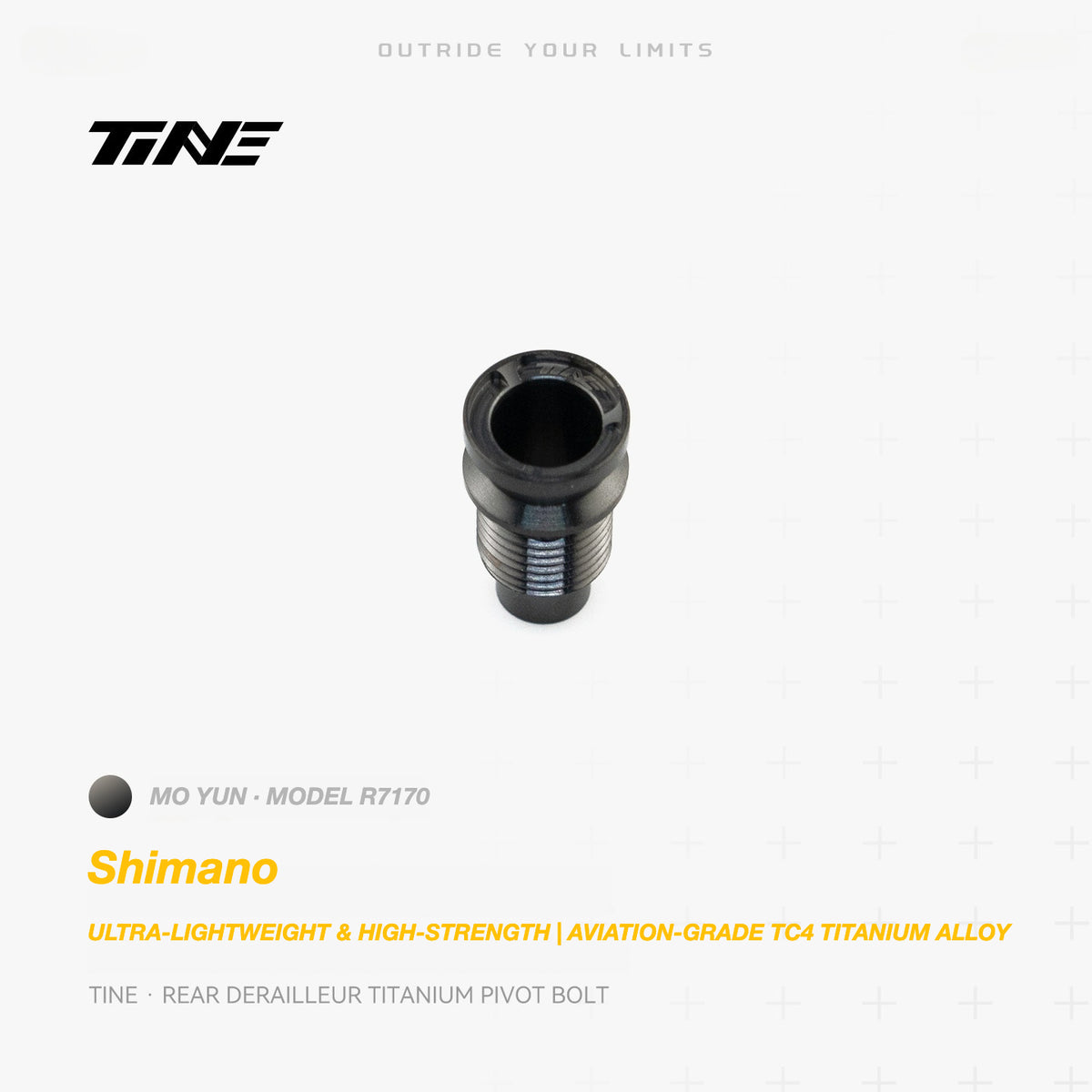 TiNE Titanium Shimano Rear Derailleur Pivot Bolt | Ultra-Light Road Bike Upgrade