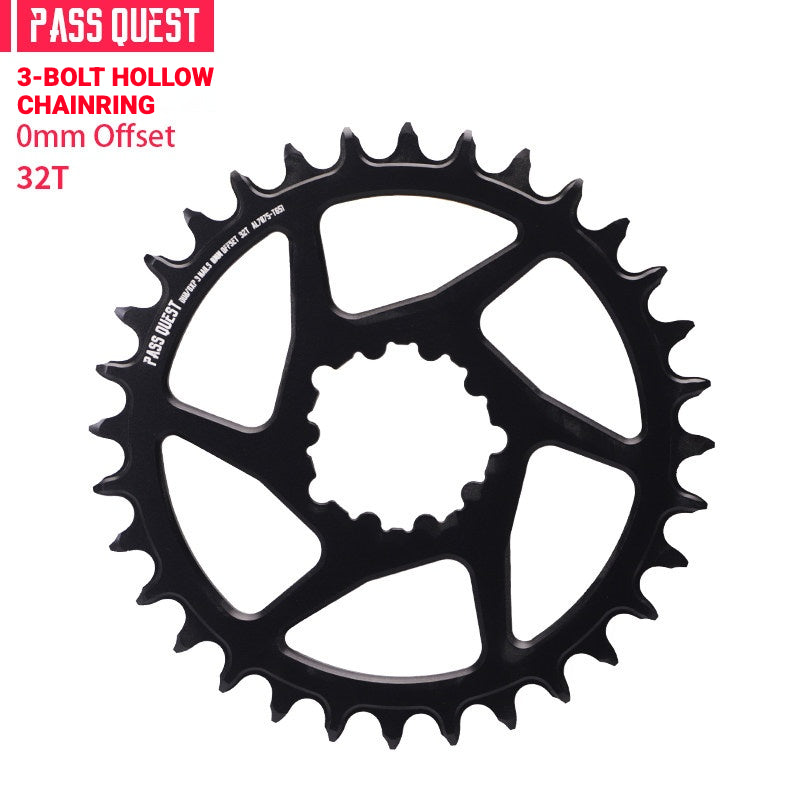 PASS QUEST SRAM 3-Bolt Direct-Mount Narrow-Wide Chainring | GXP DUB XX1 GX NX | 0mm Offset
