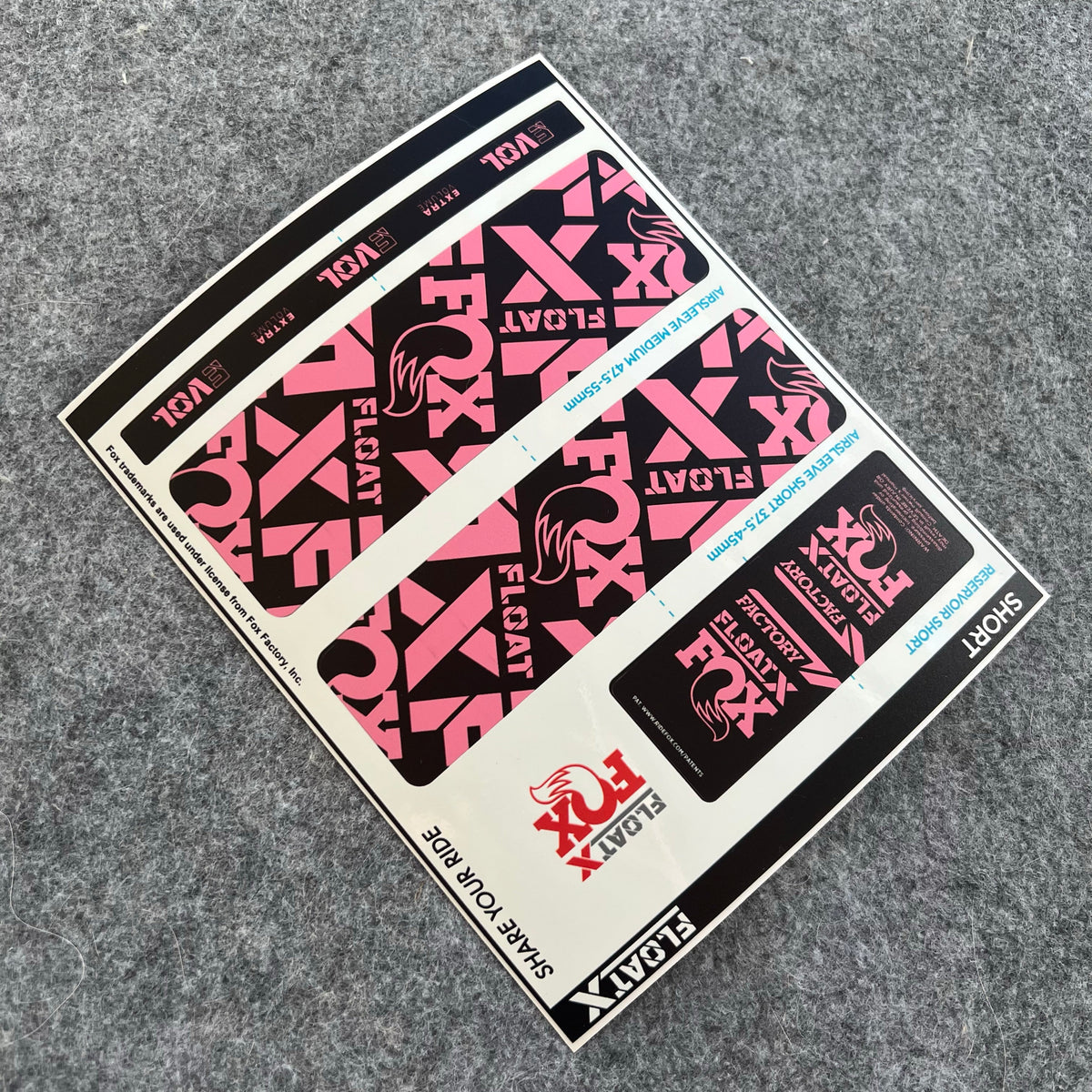Custom Decal Kit for 2025 FOX FLOAT X Rear Shock | FACTORY MTB Shock Stickers | AM / Enduro