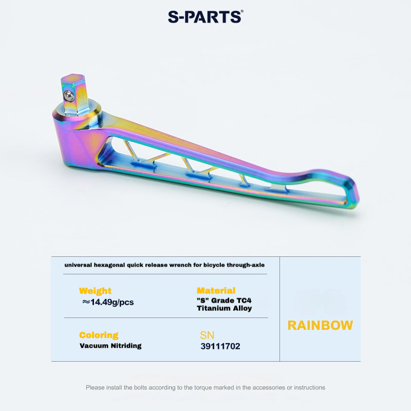 S-PARTS Titanium Thru Axle Kit for CANYON CFR (Front + Rear, Tool-Free Design) – 61.21g | 8 Anodized Colors