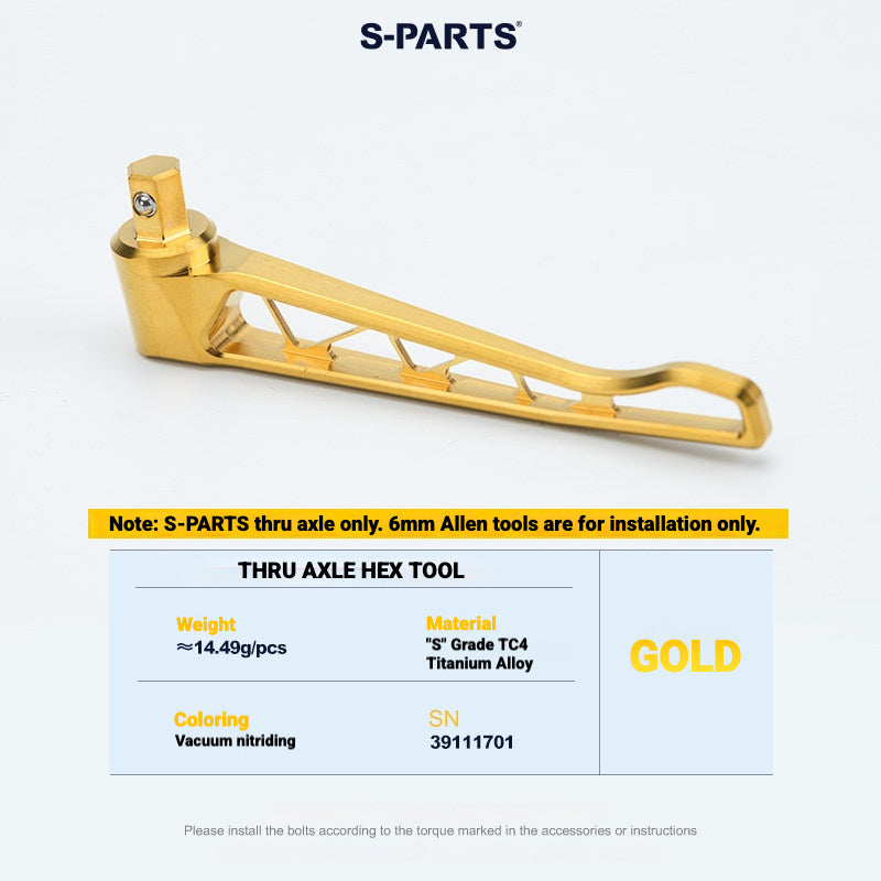 Kit de Eixo Passante de Titânio S-PARTS para Bicicletas de Estrada Merida | Upgrade de Eixo de Roda Leve CNC TC4