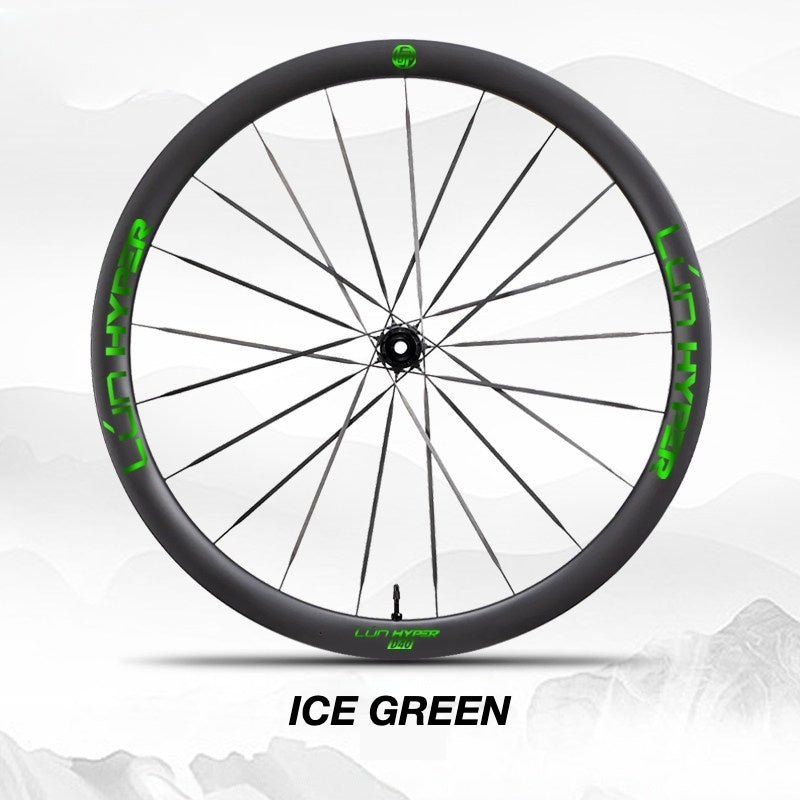 Autocollants Logo Infinity pour Roues Lún HYPER 5 D40 Gen 5 | Autocollants de Jante Imperméables (Jeu Complet pour Deux Roues + Autocollants de Rechange Inclus)