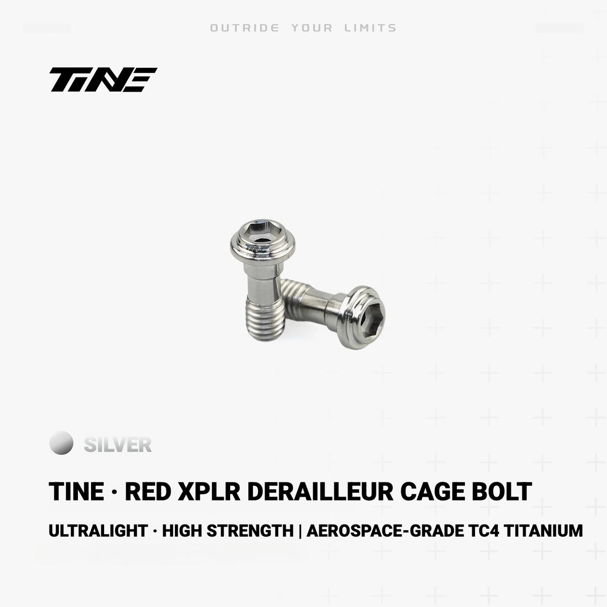 TiNE TC4 Titanium Derailleur Cage Bolt for SRAM RED XPLR | Lightweight CNC Upgrade