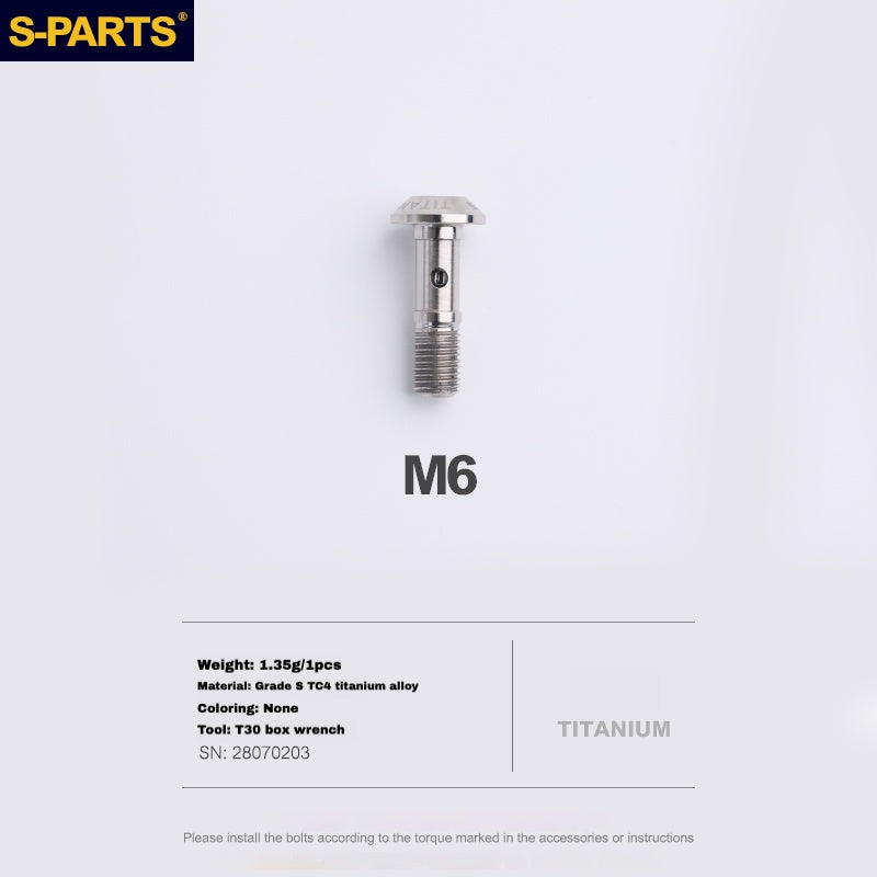 S-PARTS Boulon de corps d'étrier en titane pour Shimano R9120/R8070/M9120/M8100 | SRAM RED FOECE – Vis de montage de frein anodisées légères
