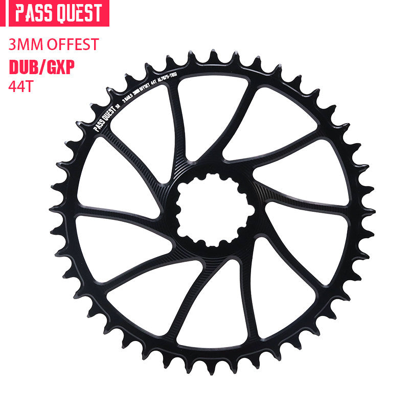 PASS QUEST 3-Bolt Direct Mount Chainring | 3mm Offset 40T–54T Narrow Wide Gravel / Road Bike