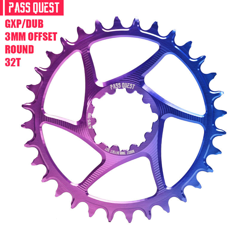 PASS QUEST SRAM GXP / DUB 3-Bolt Direct Mount Narrow-Wide Chainring | 3mm Offset 28T–38T