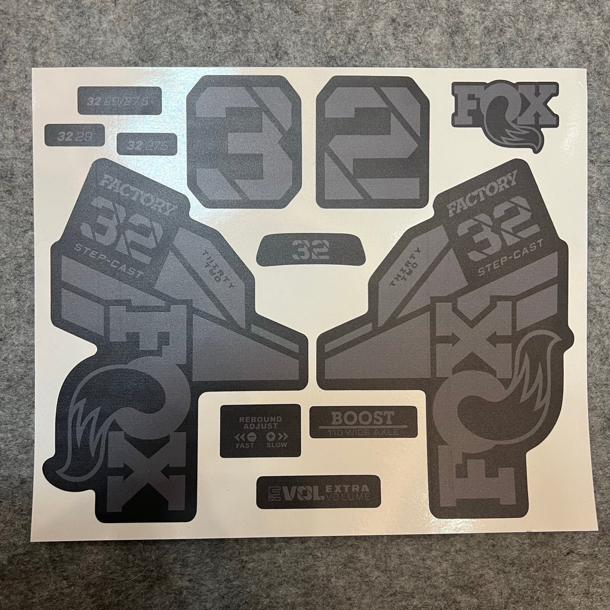 Custom FOX Fork Decal Kit for FOX 32SC / 34 / 36 / 38 / 40 | Waterproof MTB Fork Stickers | KASHIMA Edition