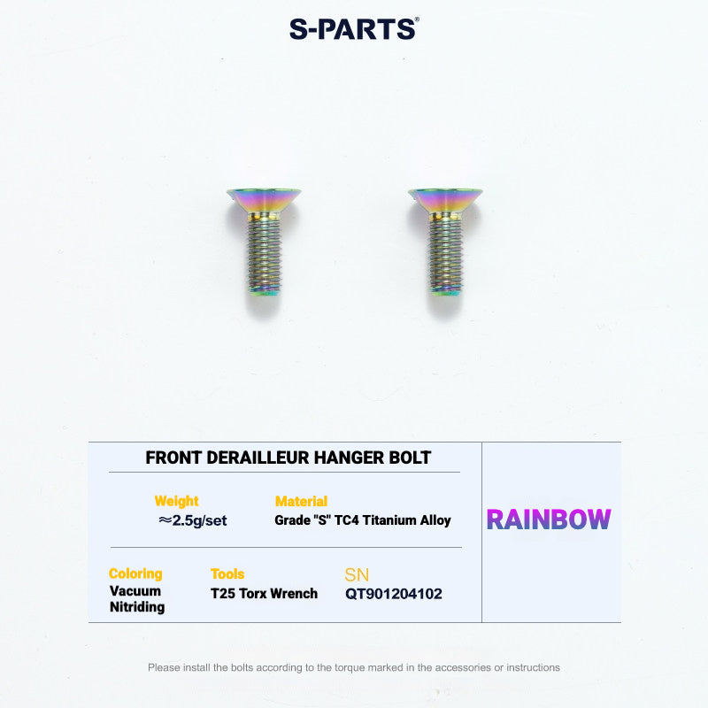 S-PARTS TC4 Titanium Bolt Kit for Colnago Y1RS | Frame & Cockpit Screw Upgrade