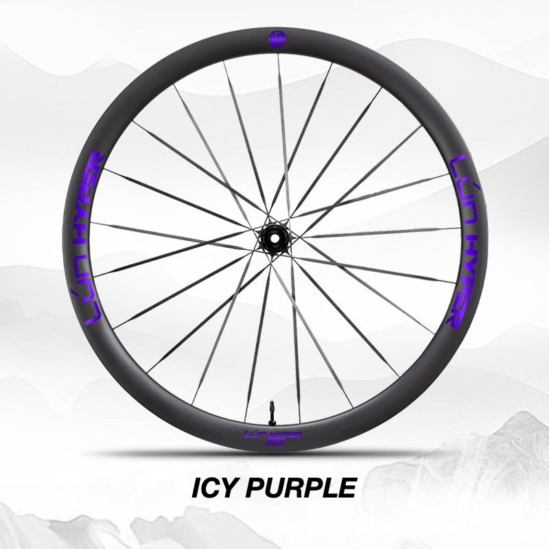 Autocollants Logo Infinity pour Roues Lún HYPER 5 D40 Gen 5 | Autocollants de Jante Imperméables (Jeu Complet pour Deux Roues + Autocollants de Rechange Inclus)