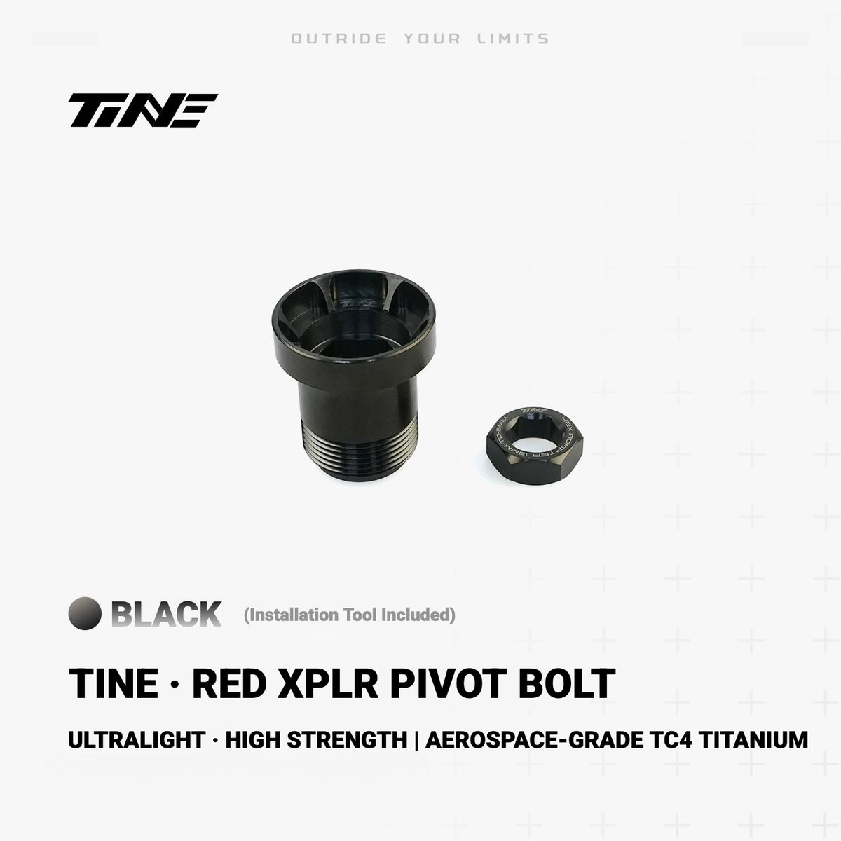 TiNE TC4 Titanium Rear Derailleur Cage Pivot Bolt for SRAM RED XPLR | 11.3g Lightweight Upgrade