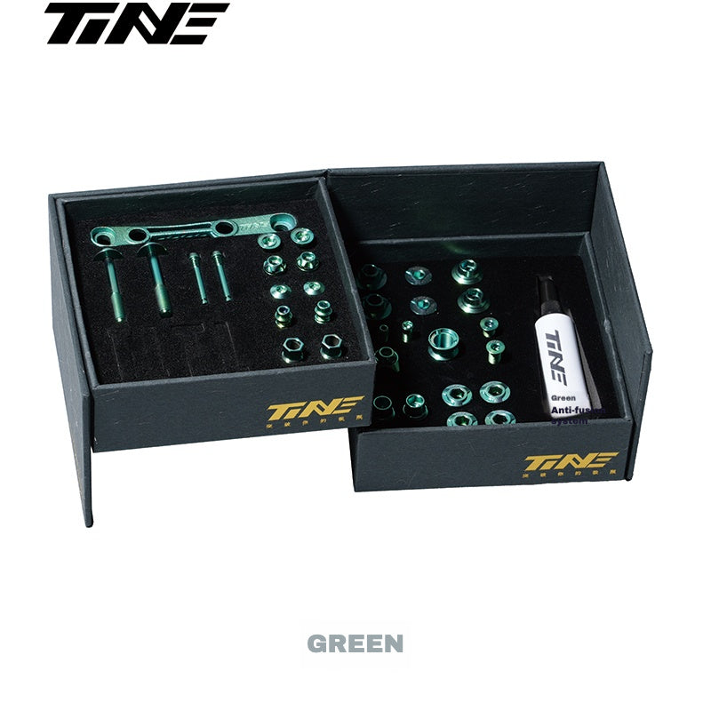 Kit de Parafusos TiNE Ultraleve de Titânio para Shimano Dura-Ace 9270 / Ultegra 8170 / 105 7170 – Cores Múltiplas