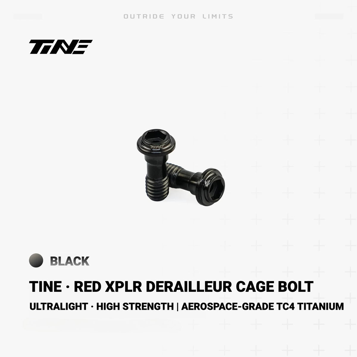 TiNE TC4 Titanium Derailleur Cage Bolt for SRAM RED XPLR | Lightweight CNC Upgrade