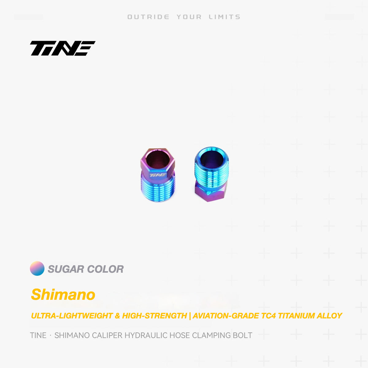 TiNE Titanium Shimano Hydraulic Hose Clamping Bolt | Ultra-Light Brake Caliper Upgrade