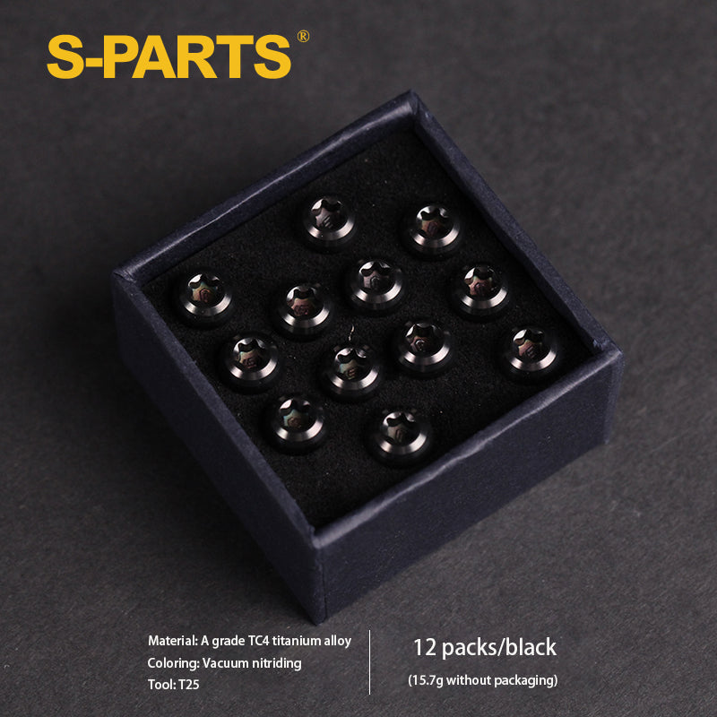 Vite per disco freno a disco in lega di titanio per mountain bike S-PARTS M5x10mm