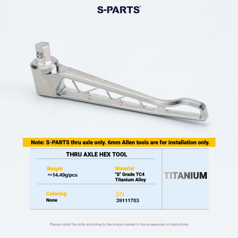 Kit de Eixo Passante de Titânio S-PARTS para Bicicletas de Estrada Merida | Upgrade de Eixo de Roda Leve CNC TC4
