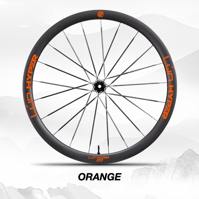 Autocollants Logo Infinity pour Roues Lún HYPER 5 D40 Gen 5 | Autocollants de Jante Imperméables (Jeu Complet pour Deux Roues + Autocollants de Rechange Inclus)