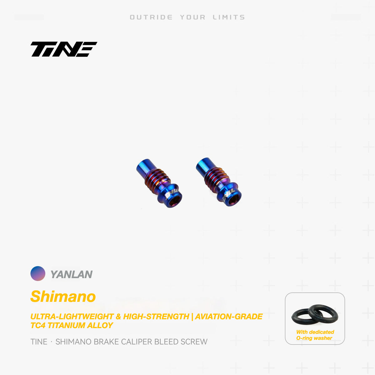 TiNE Titanium Shimano Brake Caliper Bleed Screw | Ultra-Light Road Bike Upgrade