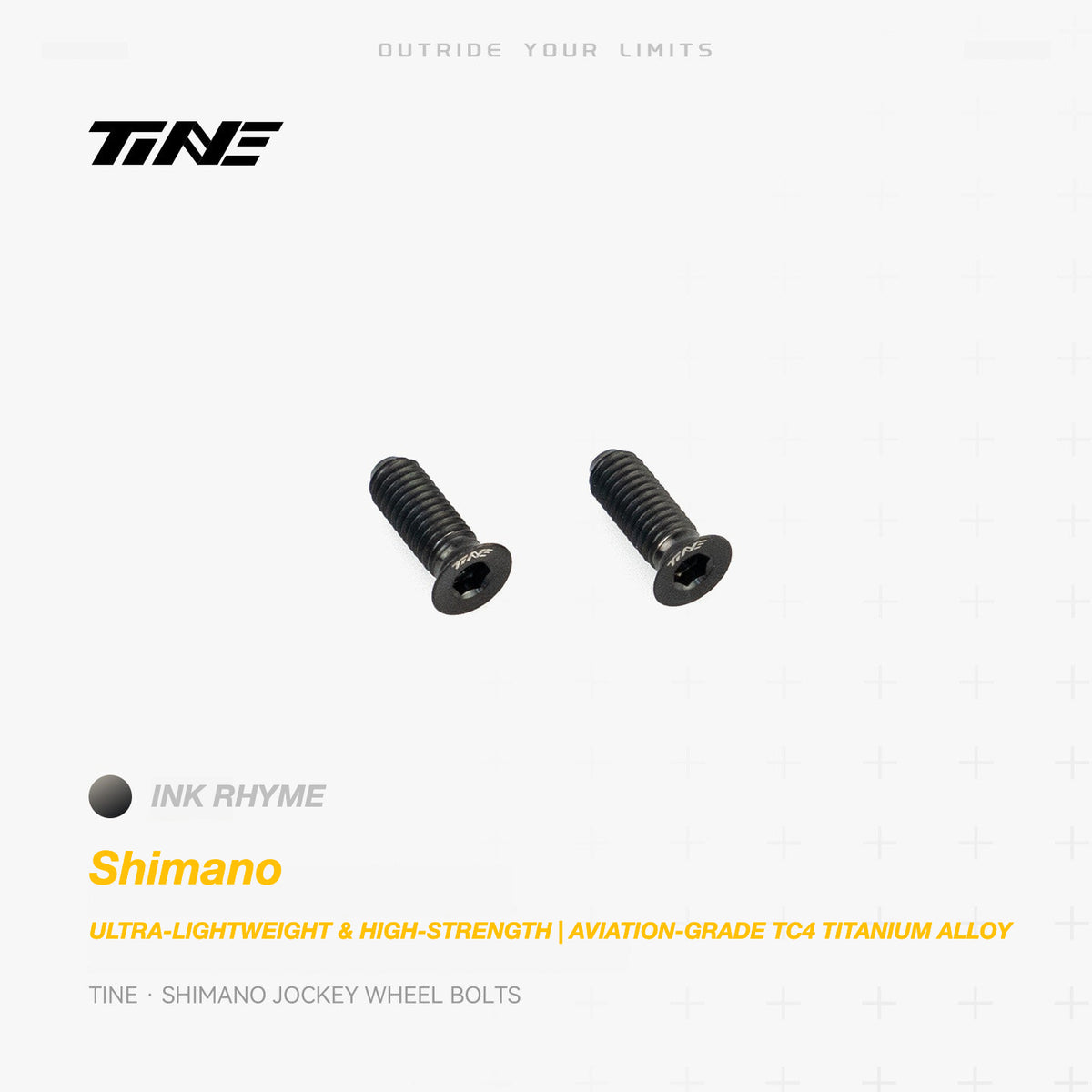 TiNE Titanium Shimano Jockey Wheel Bolts | Ultra-Light Road Bike Pulley Bolts