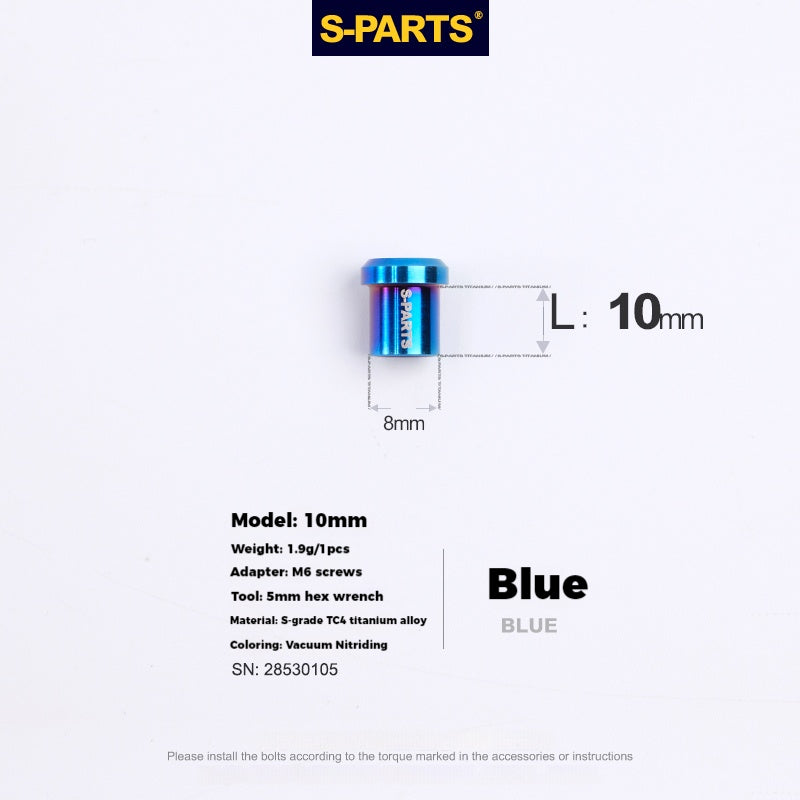 S-PARTS Road Bike Disc Brake Titanium Alloy Screw Set for SRAM RED Force Rival 12-speed AXS