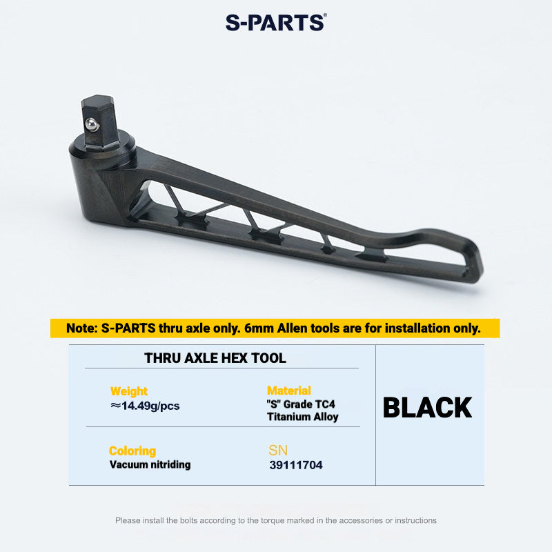 Kit de Eixo Passante de Titânio S-PARTS para Bicicletas de Estrada Merida | Upgrade de Eixo de Roda Leve CNC TC4