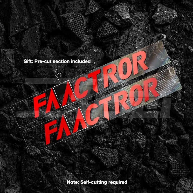 FACTOR O2 VAM Downtube Logo Sticker | Road Bike Frame Custom Color Decal Kit
