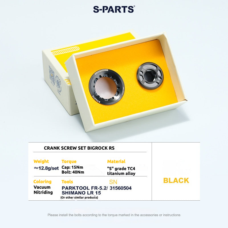 Kit de Parafuso de Manivela de Titânio S-PARTS para Upgrade Leve BIGROCK RS