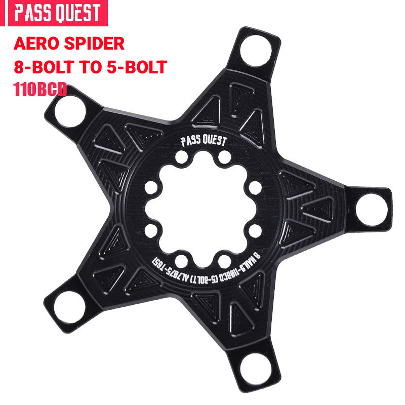 PASS QUEST Direct Mount Chainring Spider Adapter | GXP / DUB 3-Bolt & 8-Bolt to 110BCD