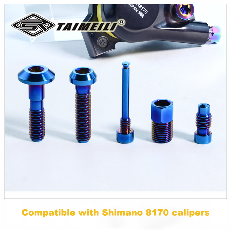 Parafusos de Substituição e Atualização de Titânio para Pinça Shimano Ultegra Di2 8170 – Leves e Duráveis 5PCS
