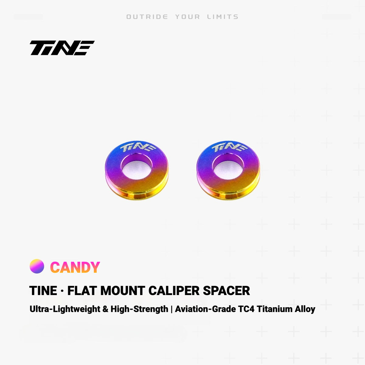 TiNE Ultra-Light Flat Mount Brake Caliper Spacer for Road Bikes