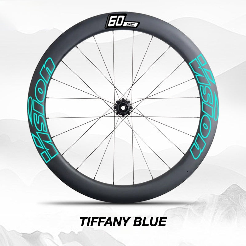 Custom Decal Kit for VISION SC60 Wheels | Road Bike Carbon Rim Wrap Stickers(Complete Wheelset Decal Kit + Spare Set)