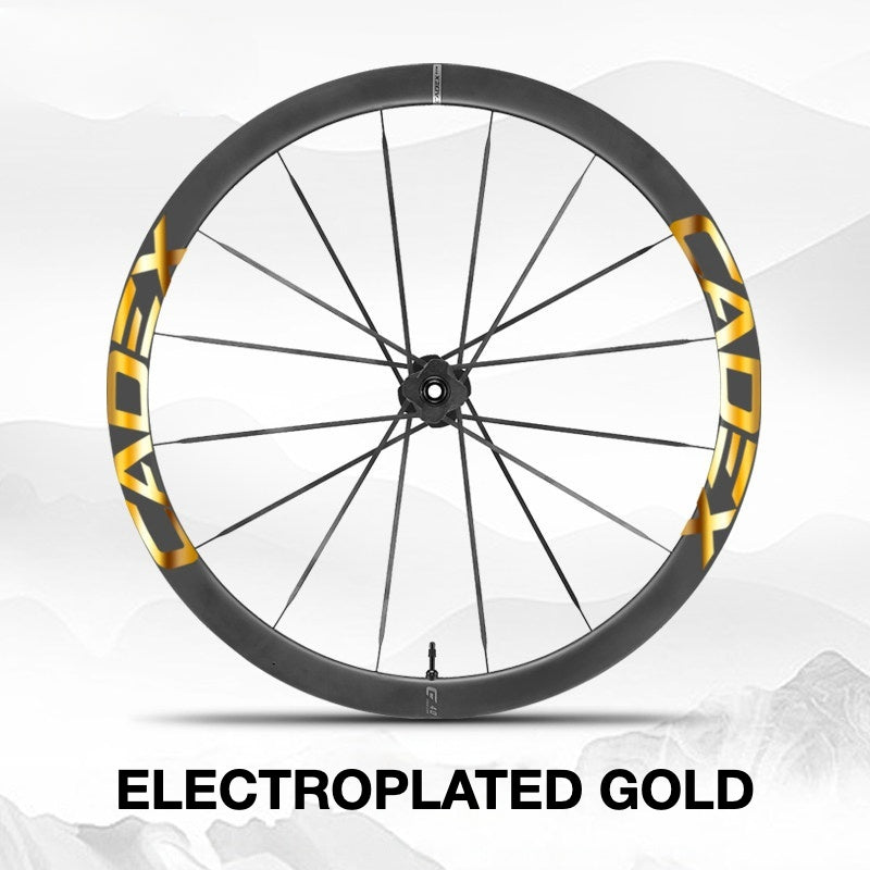 Cadex 36 Disc Wheel Decal Sticker Kit – Premium Logo Cover & Color Change