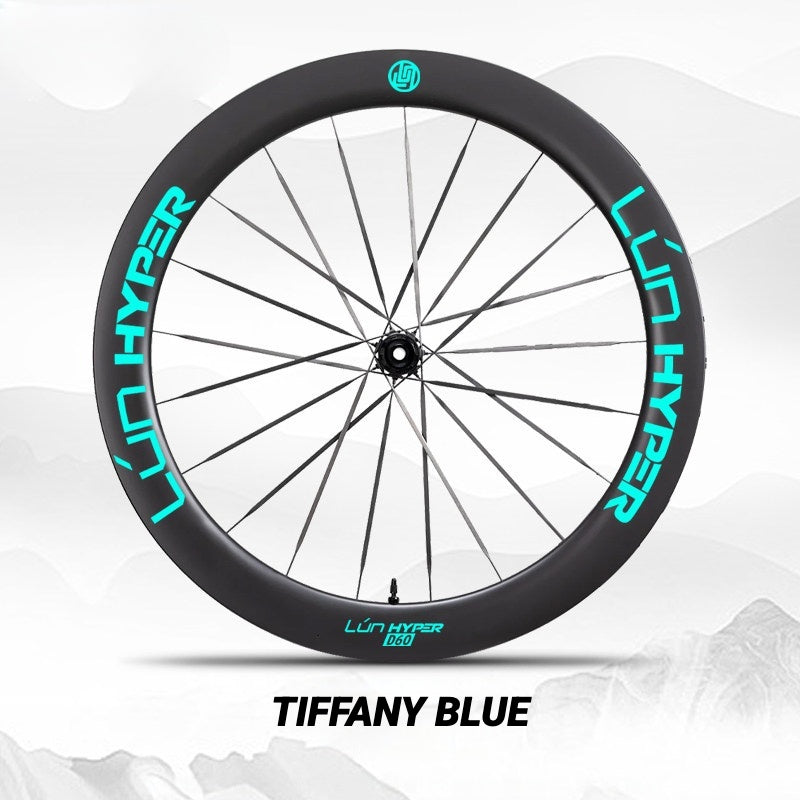 Autocollants Logo Infinity pour Roues Lún HYPER 5 D60 Gen 5 | Autocollants de Jante Imperméables (Jeu Complet pour Deux Roues + Autocollants de Rechange Inclus)