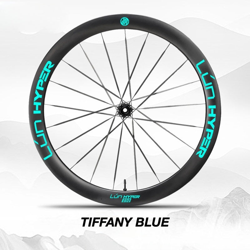 Autocollants Logo Infinity pour Roues Lún HYPER 5 D50 Gen 5 | Stickers Jante Étanche (Jeu Complet pour Deux Roues + Stickers de Rechange Inclus)