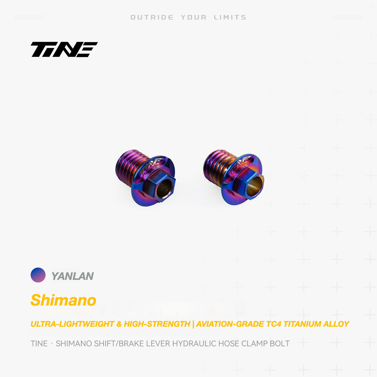TiNE Titanium Shimano Shifter Hydraulic Hose Clamping Bolt | Ultra-Light Road Bike Upgrade