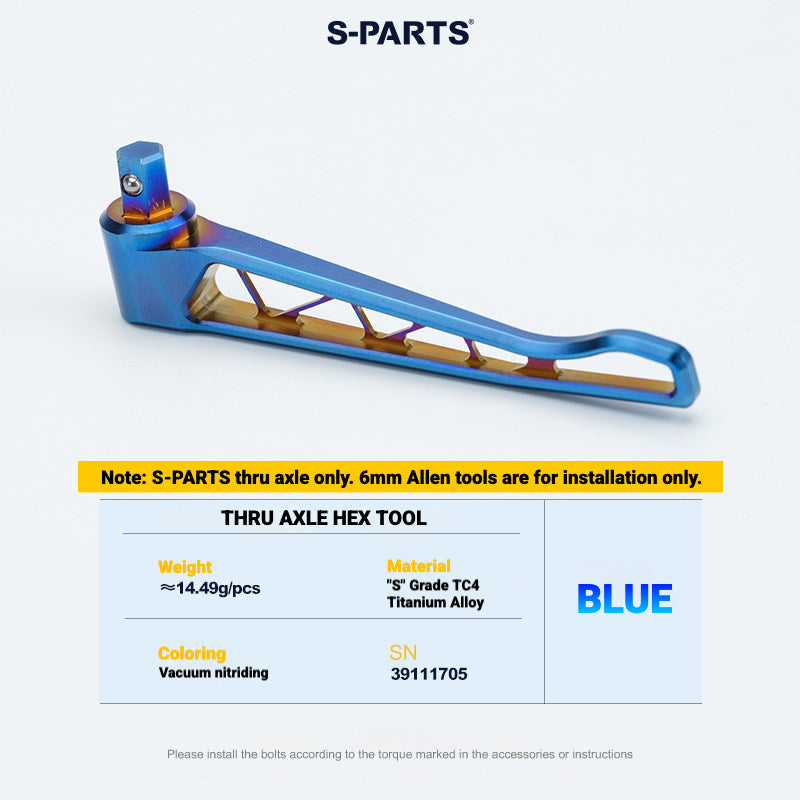 Kit de Eixo Passante de Titânio S-PARTS para Bicicletas de Estrada Merida | Upgrade de Eixo de Roda Leve CNC TC4