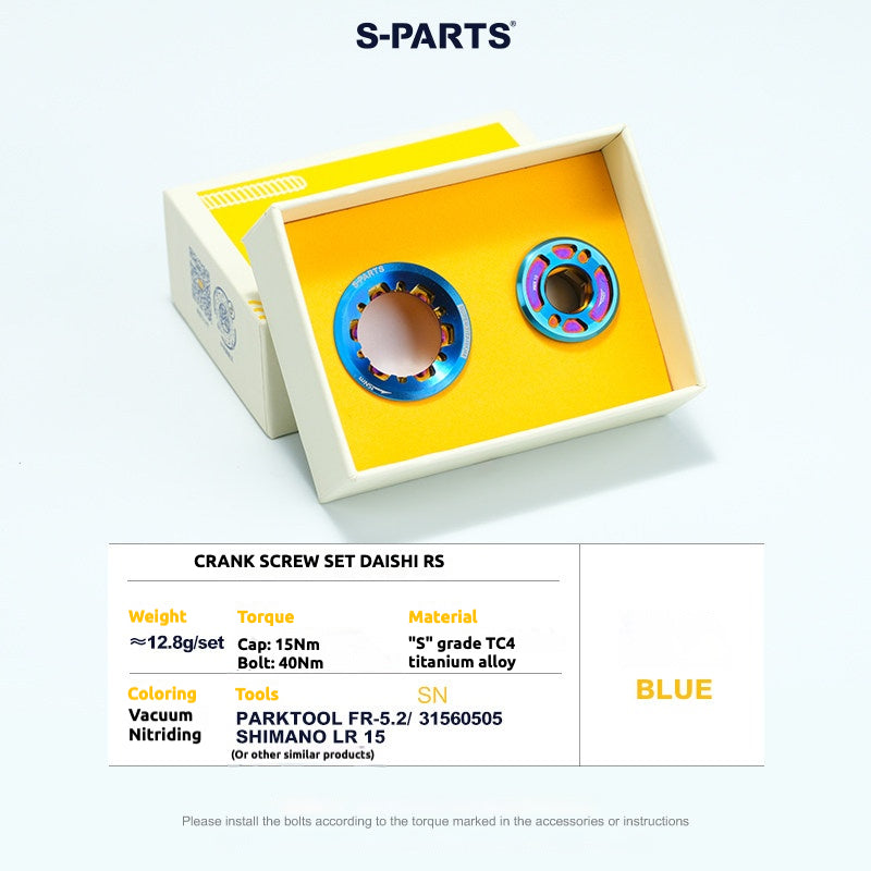 Kit de Parafuso de Manivela de Titânio S-PARTS para Upgrade Leve BIGROCK RS