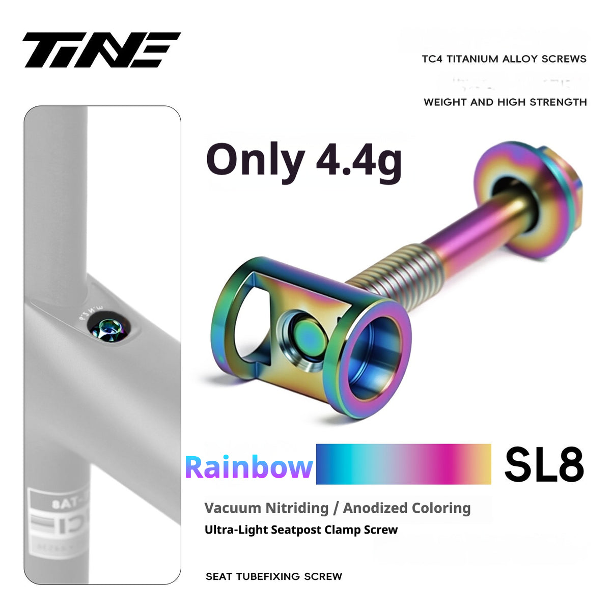 TiNE Ultra-Light Specialized SL7 3.5g/SL9 SL8 4.4g Seatpost Clamp Bolt