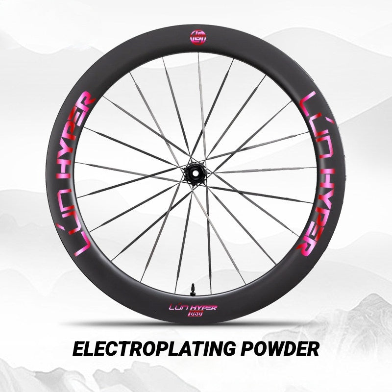 Autocollants Logo Infinity pour Roues Lún HYPER 5 D60 Gen 5 | Autocollants de Jante Imperméables (Jeu Complet pour Deux Roues + Autocollants de Rechange Inclus)