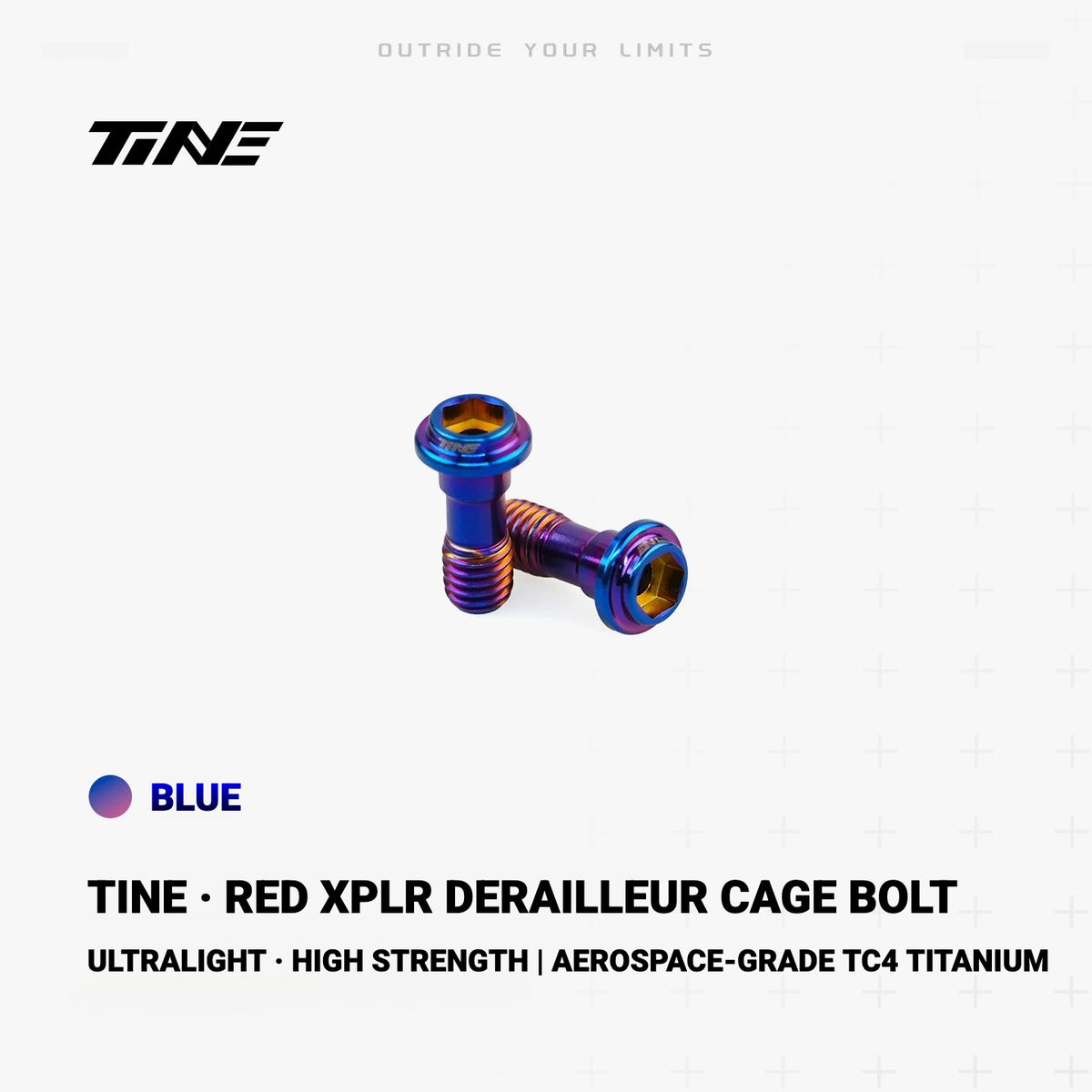 TiNE TC4 Titanium Derailleur Cage Bolt for SRAM RED XPLR | Lightweight CNC Upgrade