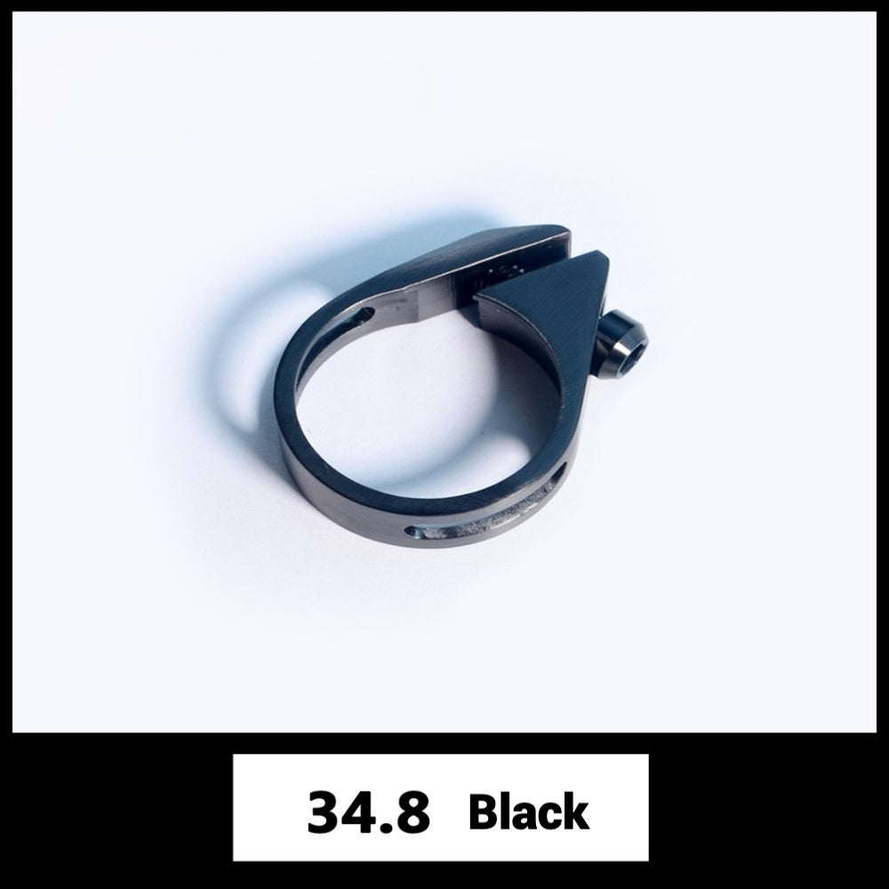 Abraçadeira de Canote Ultra-Leve de Titânio | Compatível com Specialized, Trek, Giant, Cannondale e Mais | 31.8mm / 34.9mm | Dourado, Arco-íris, Preto, Titânio