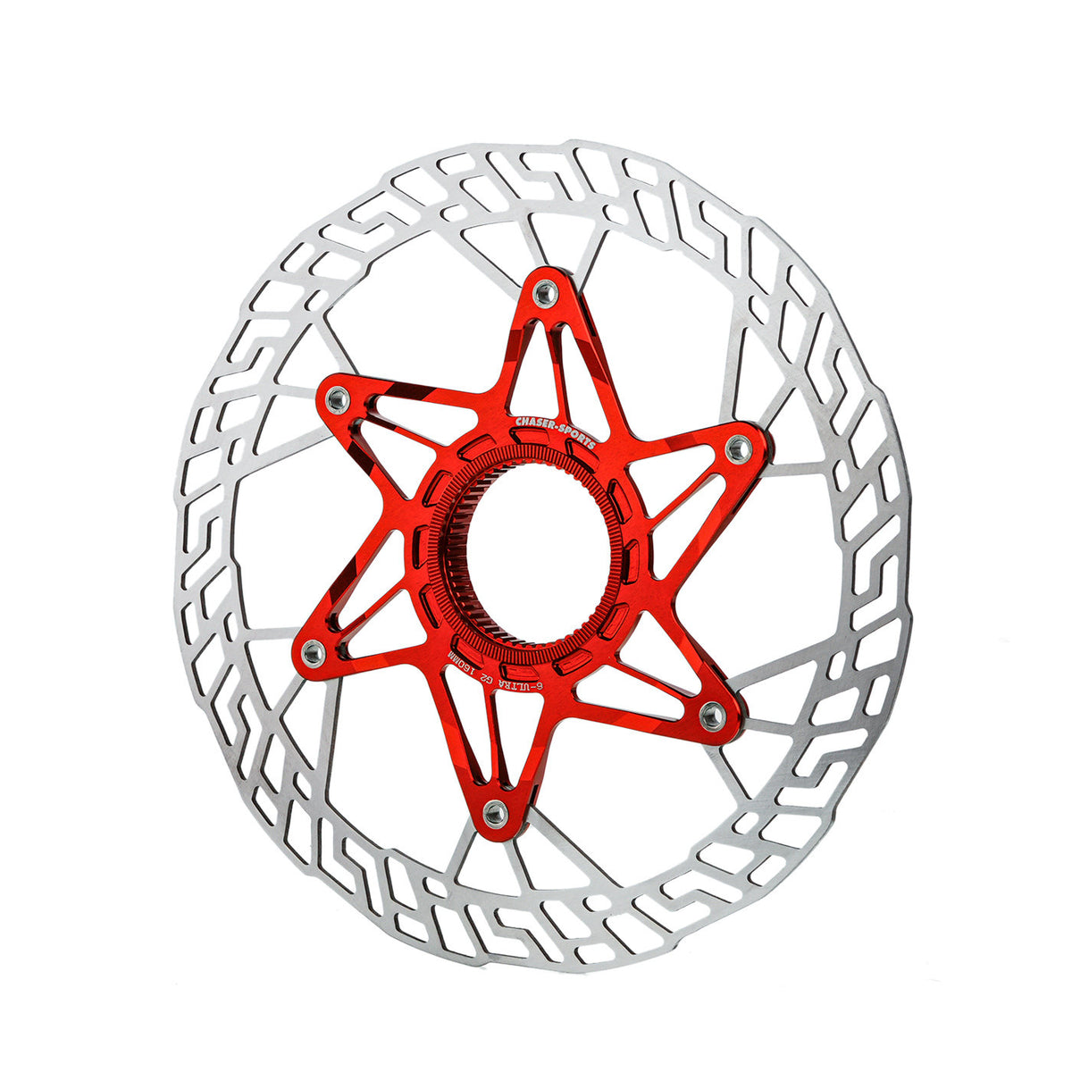 Chaser G2 Rotor de Freio a Disco Ultralight Center Lock 140/160mm | 7075 CNC + SUS420 | Atualização com Rebites de Titânio