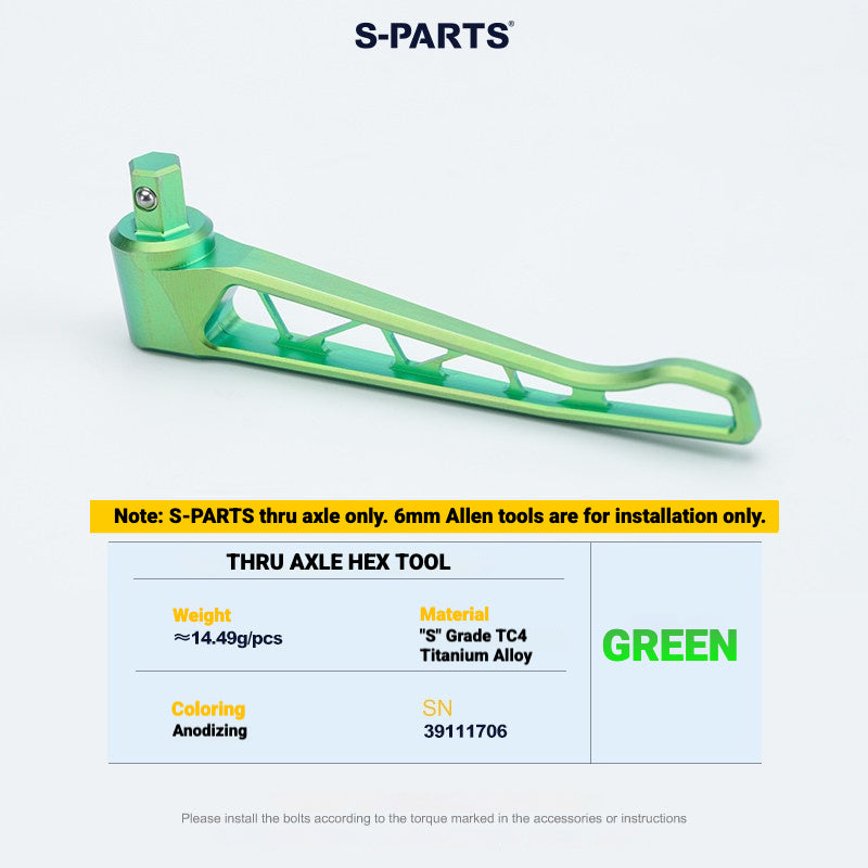 Kit de Eixo Passante de Titânio S-PARTS para Bicicletas de Estrada Merida | Upgrade de Eixo de Roda Leve CNC TC4