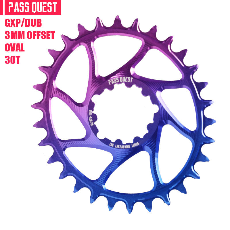 PASS QUEST SRAM GXP / DUB 3-Bolt Direct Mount Narrow-Wide Chainring | 3mm Offset 28T–38T