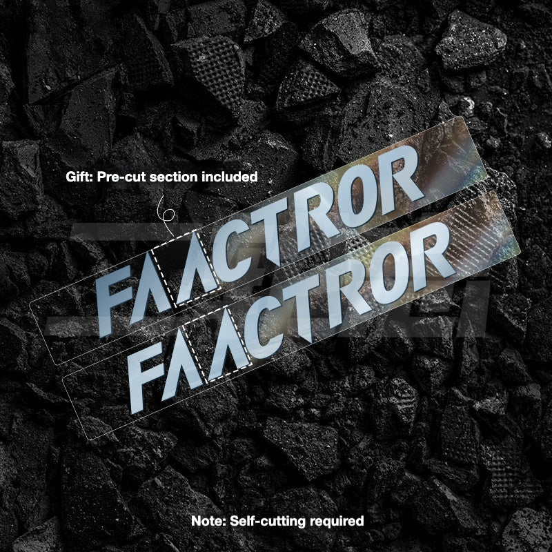 FACTOR O2 VAM Downtube Logo Sticker | Road Bike Frame Custom Color Decal Kit
