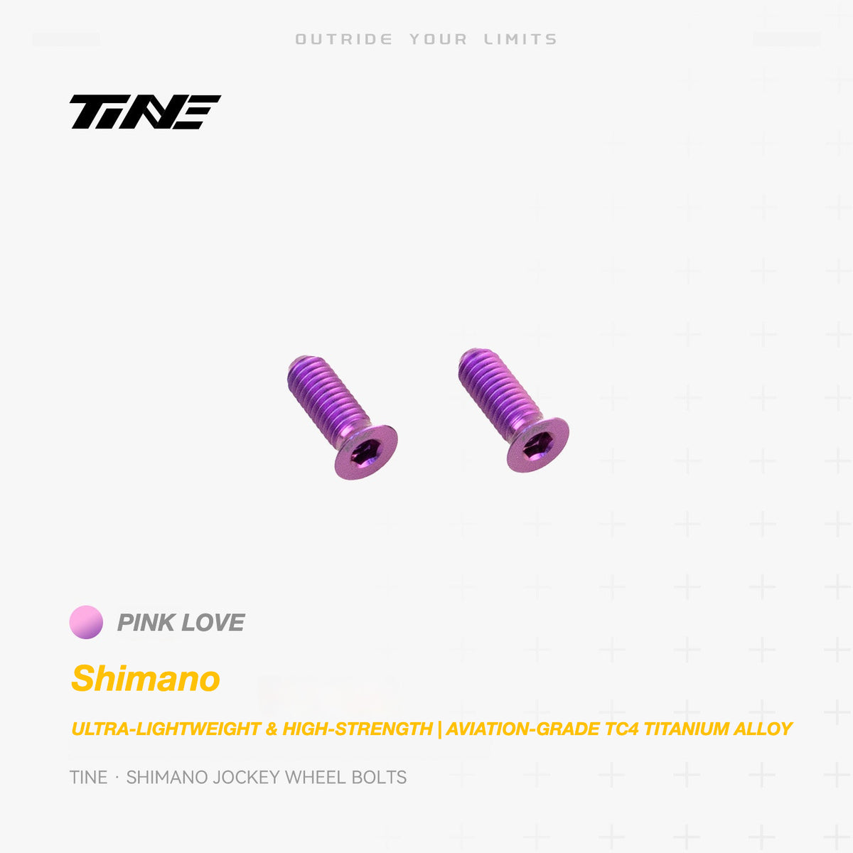 TiNE Titanium Shimano Jockey Wheel Bolts | Ultra-Light Road Bike Pulley Bolts