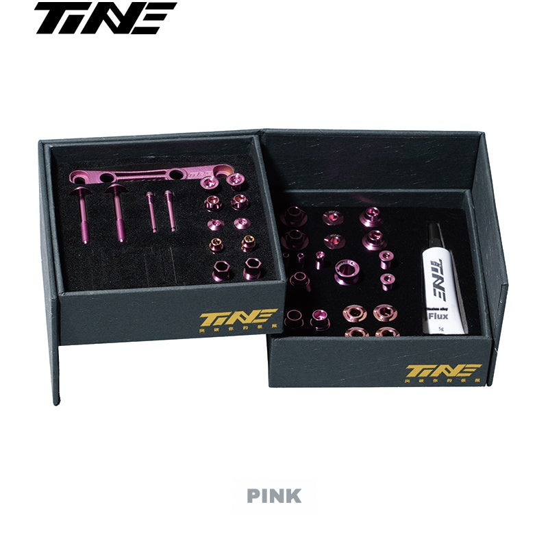 Kit de Parafusos TiNE Ultraleve de Titânio para Shimano Dura-Ace 9270 / Ultegra 8170 / 105 7170 – Cores Múltiplas