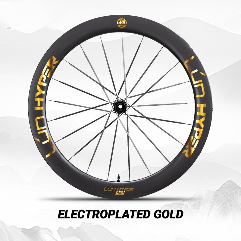 Autocollants Logo Infinity pour Roues Lún HYPER 5 D60 Gen 5 | Autocollants de Jante Imperméables (Jeu Complet pour Deux Roues + Autocollants de Rechange Inclus)